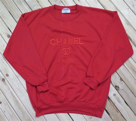 cream chanel paris sweatshirt|chanel sweaters for women.